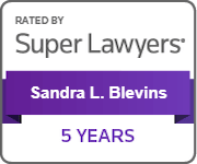 Rated By Super Lawyers | Sandra L. Blevins | 5 Years